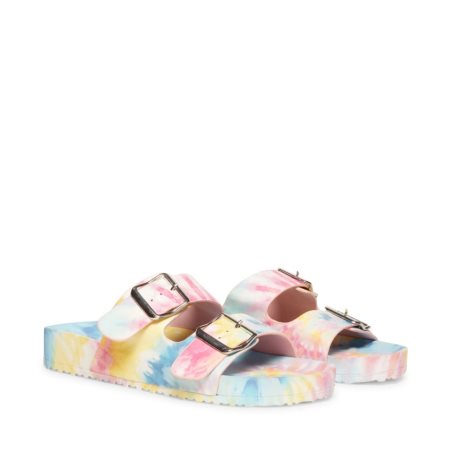 Sandalias de Diapositivas Steve Madden Teddy-t Pastel Mujer Multicolor | ES GR9S16